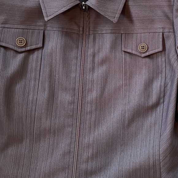 Hiroko lightweight lined jacket with front button pocket detail. Women’s size M - Picture 5 of 10